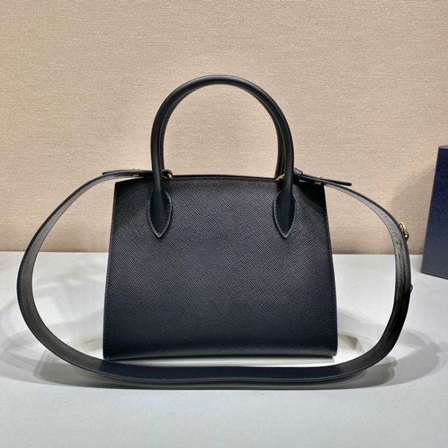Prada original saffiano calfskin galleria medium bag 1BA156 black