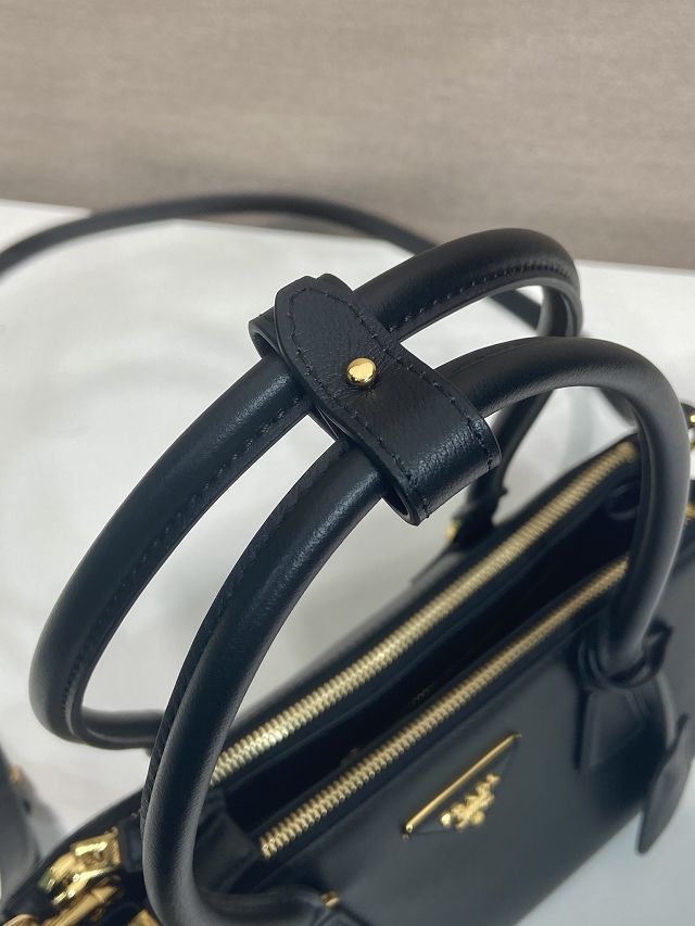 Prada original soft calfskin galleria medium bag 1BA457 black