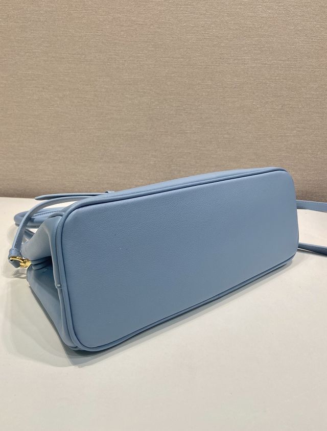Prada original soft calfskin galleria medium bag 1BA457 blue