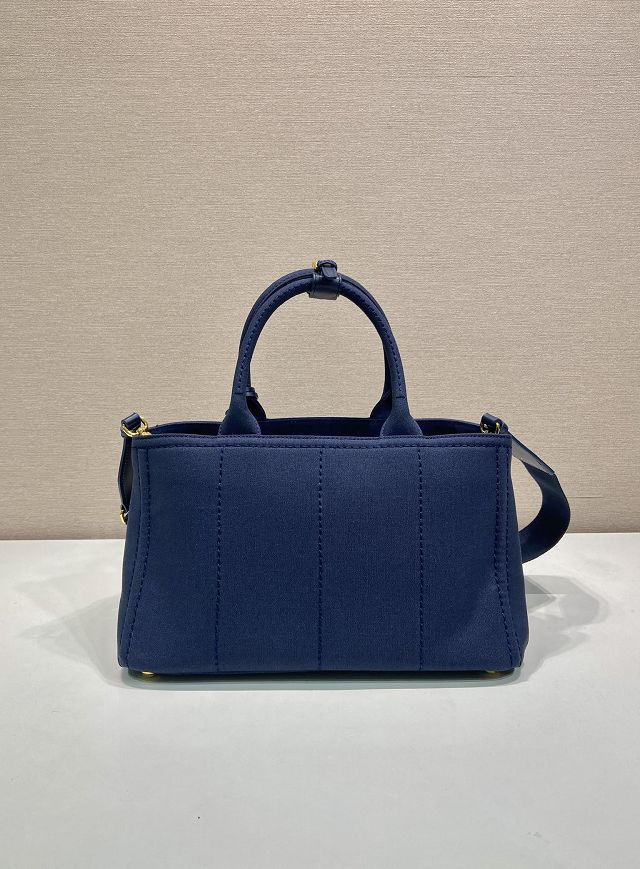 Prada original canvas jardiniere medium handbag 1BG554 blue