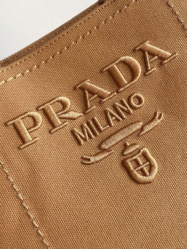 Prada original canvas jardiniere small handbag 1BG464 tabacco