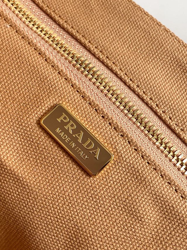 Prada original canvas jardiniere small handbag 1BG464 tabacco