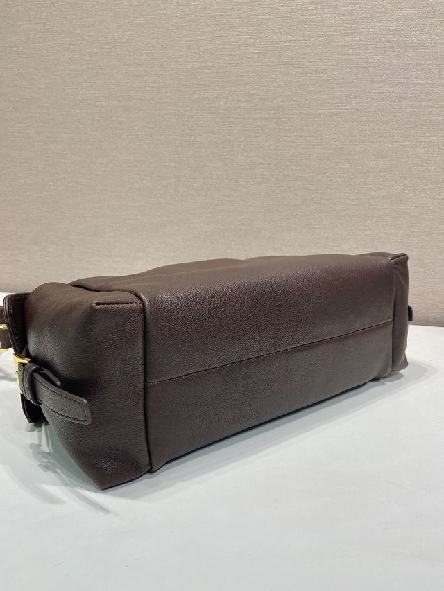 Prada original lambskin explore shoulder bag 1BC264 sienna