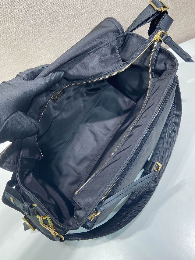 Prada original nylon explore large shoulder bag 1BD391 black