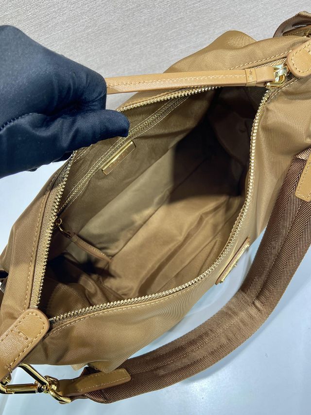 Prada original nylon explore shoulder bag 1BC264 brown