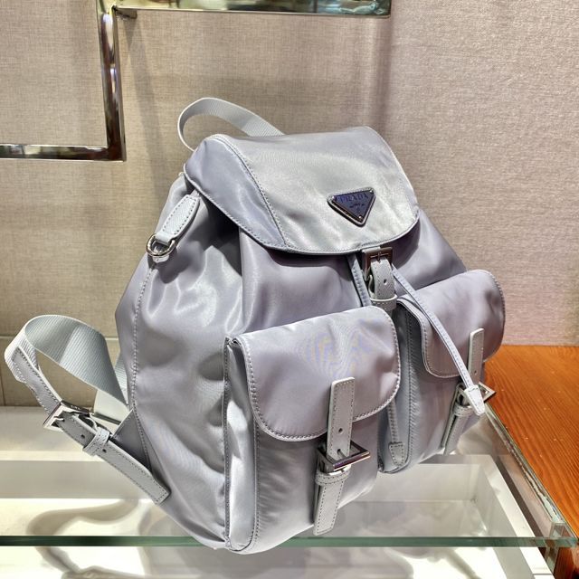 Prada original nylon medium backpack 1BZ811 light blue