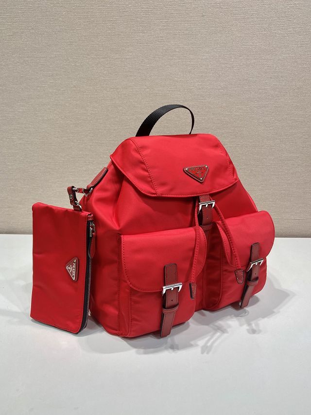Prada original nylon medium backpack 1BZ811 red