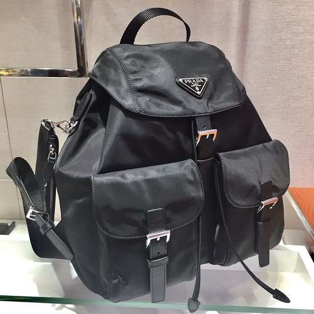 Prada original nylon medium backpack 1BZ811 black
