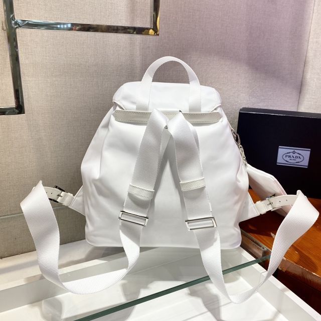 Prada original nylon medium backpack 1BZ811 white