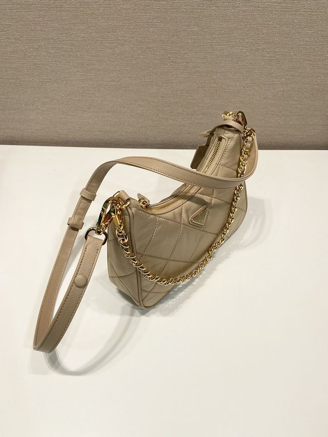 Prada original nylon re-edition mini bag 1BC204 beige