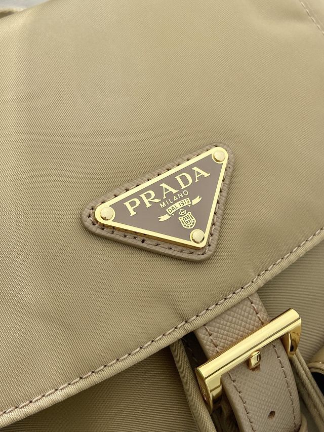 Prada original nylon small backpack 1BZ677 beige