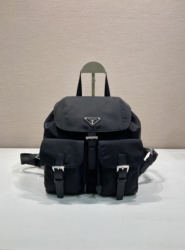 Prada original nylon small backpack 1BZ677 black