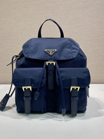 Prada original nylon small backpack 1BZ677 dark blue