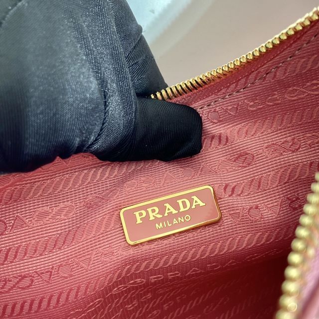 Prada original saffiano calfskin re-edition mini bag 1BC204 pink
