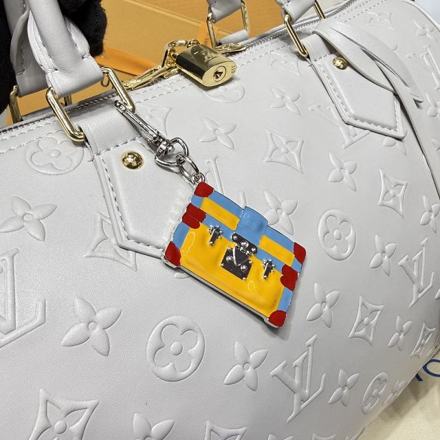 Louis vuitton original calfskin speedy soft 30 handbag M25670 grey