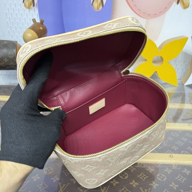 Louis vuitton original meowgram canvas mini nice cosmetic case M15170