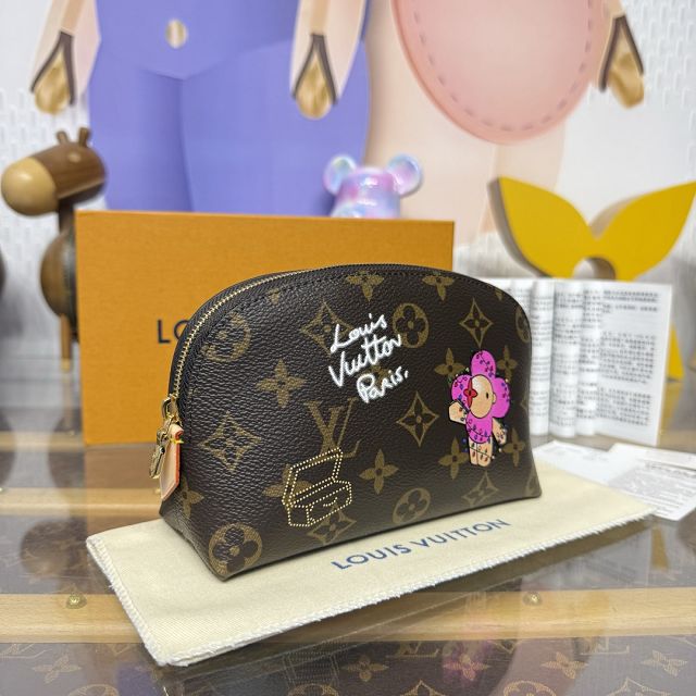 Louis vuitton original monogram canvas cosmetic pouch PM M15359