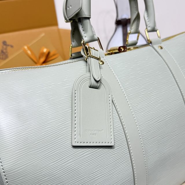 Louis vuitton original epi leather keepall 45 M15181 light green