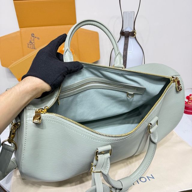 Louis vuitton original epi leather keepall 45 M15181 light green