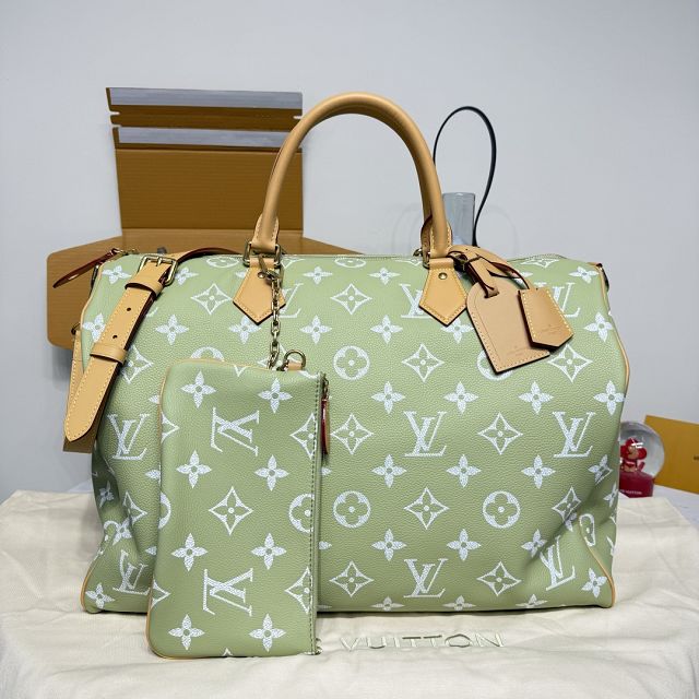 Louis vuitton original soft calfskin speedy P9 50 M13927 green