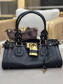 Chloe original calfskin paddington bag CH0003 black