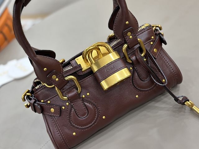 Chloe original calfskin small paddington bag CH0004 grenat