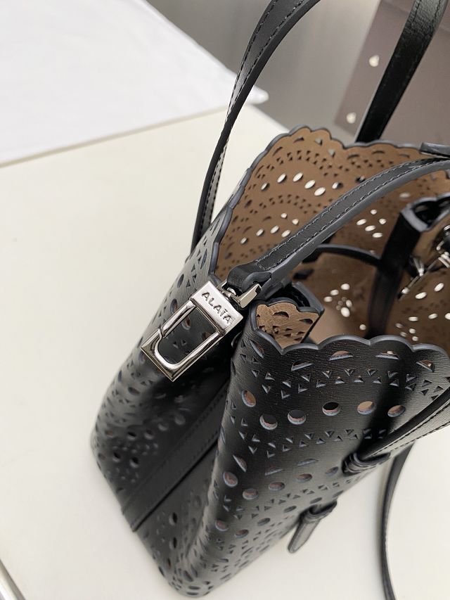 Alaia original vienne wave calfskin mina 20 bag AL0004 black
