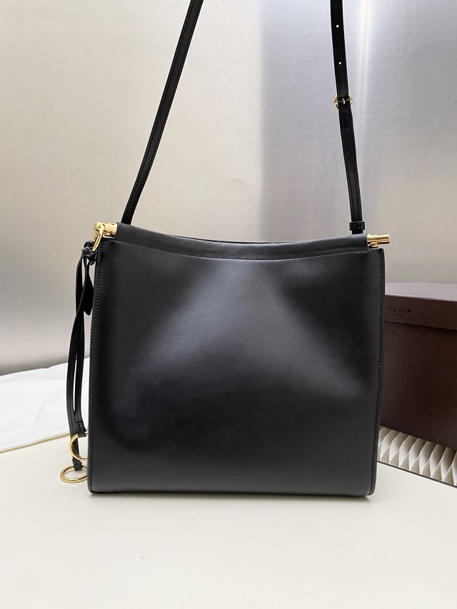 Alaia original calfskin le click small square bag AL0017 black