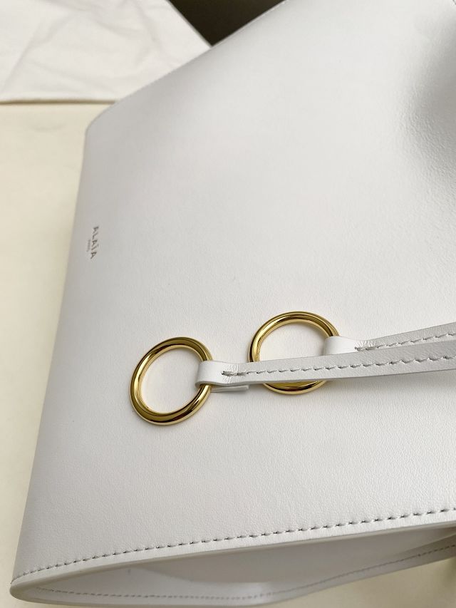 Alaia original calfskin le click small square bag AL0017 white