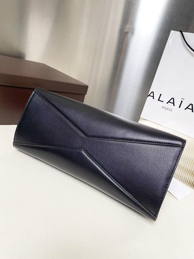 Alaia original calfskin teckel medium tote bag AL0012 black