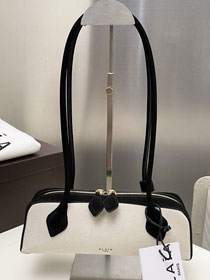 Alaia original canvas le teckel small bag AL0023 black