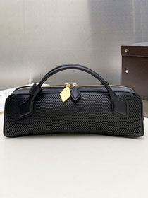 Alaia original lambskin le teckel clutch AL0022 black