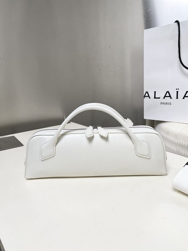 Alaia original lambskin le teckel clutch AL0022 white