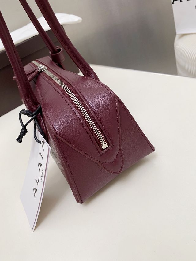 Alaia original lambskin le teckel medium bag AL0024 bordeaux	