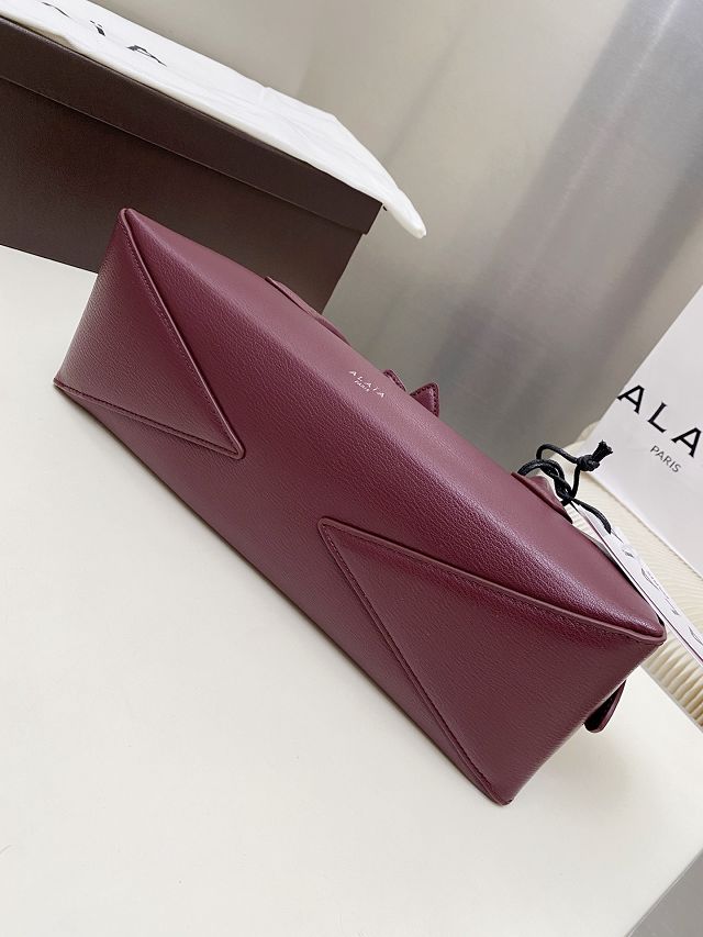 Alaia original lambskin le teckel medium bag AL0024 bordeaux	