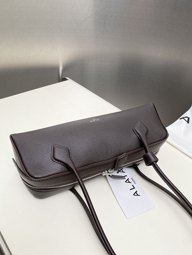 Alaia original lambskin le teckel medium bag AL0024 dark brown
