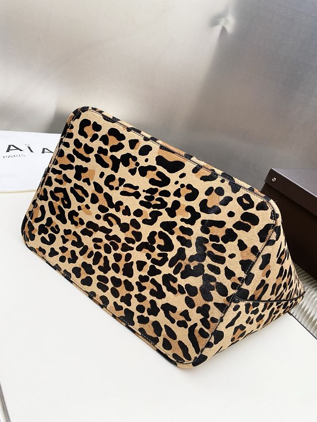 Alaia original leopard haircalf cabas bag AL0010 brown