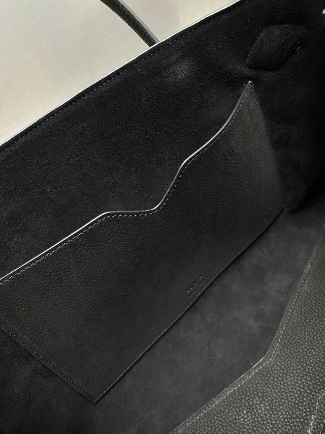 Alaia original nubuck calfskin large le teckel tote bag AL0015 black