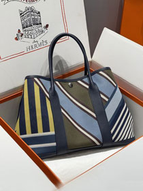 Hermes original canvas medium garden party 30 bag HG0030 deep blue