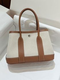 Hermes original canvas mini garden party 23 bag HG0023 brown