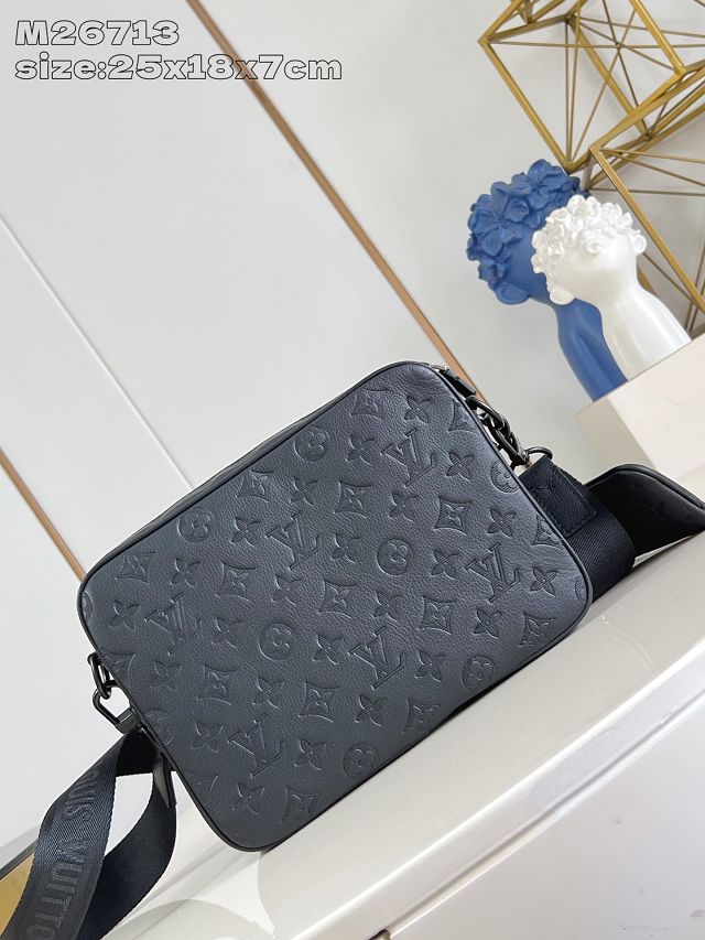 Louis vuitton original calfskin trio messenger bag M26713 black