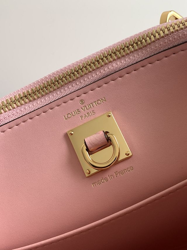 Louis vuitton original ostrich calfskin city steamer mini bag M85454 pink