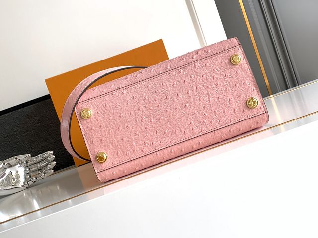 Louis vuitton original ostrich calfskin city steamer mm bag M84079 pink