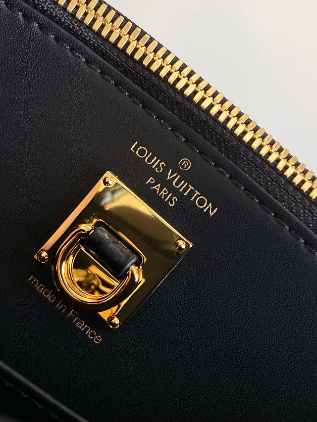 Louis vuitton original crocodile calfskin city steamer mini bag M95846 black