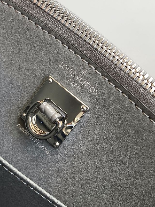 Louis vuitton original crocodile calfskin city steamer mini bag M95846 grey