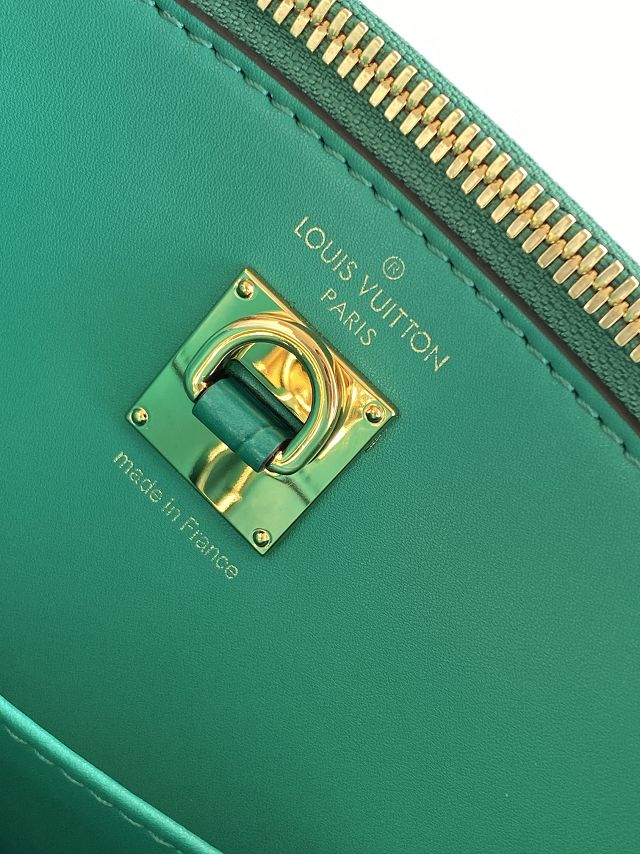 Louis vuitton original crocodile calfskin city steamer mm bag M84672 green