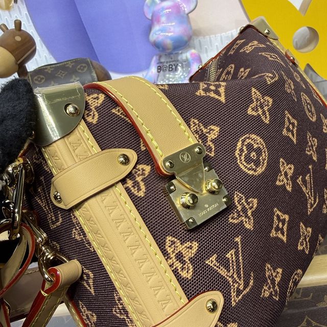 Louis vuitton original monogram canvas side trunk mm M27516 brown