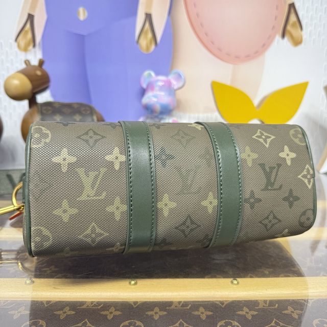 Louis vuitton original monogram canvas keepall 25 M26930 green