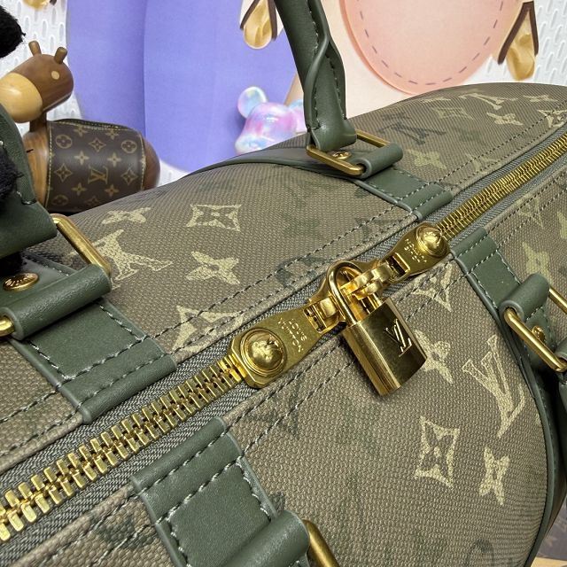 Louis vuitton original monogram canvas keepall 50 M26959 green