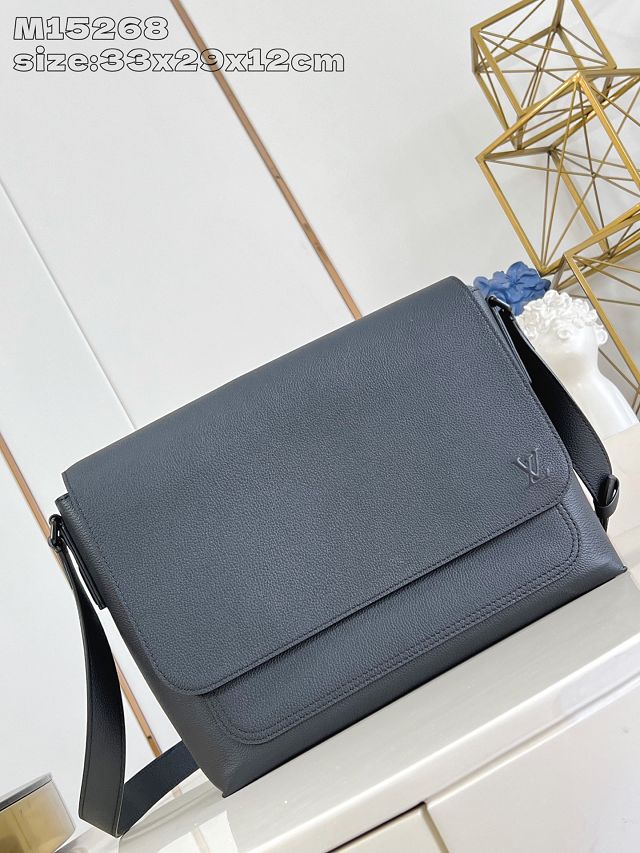 Louis vuitton original calfskin speed messenger bag M15268 black